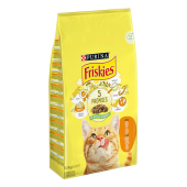 Friskies Adult - Суха храна за котки над 12 месечна възраст с вкус на пиле,черен дроб и зеленчуци 10кг
